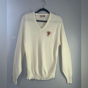 LOGO 7 SF 49ERS Yellow V-Neck Sweater